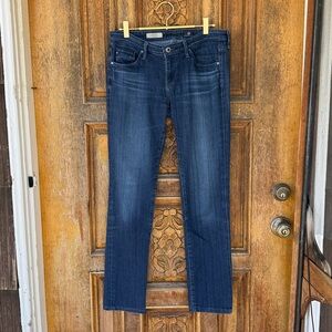 AG Adriano Goldschmied The Stevie Slim Straight Dark Wash Size 27